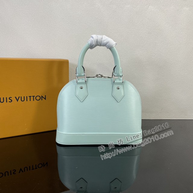Lv路易威登2023專櫃新款顏色Alma BB手袋 LV水波紋皮革寬幅提花肩帶貝殼包 M22169 ydh5185